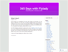 Tablet Screenshot of 365dayswithflylady.wordpress.com