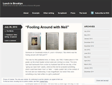 Tablet Screenshot of lunchinbrooklyn.wordpress.com