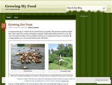 Tablet Screenshot of growingmyfood.wordpress.com