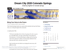 Tablet Screenshot of dreamcity2020.wordpress.com