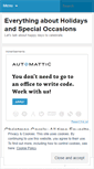 Mobile Screenshot of holidaysandspecialoccasions.wordpress.com