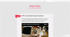 Desktop Screenshot of ciamciam.wordpress.com