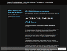 Tablet Screenshot of leavethenetalone.wordpress.com