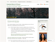 Tablet Screenshot of lemurking.wordpress.com