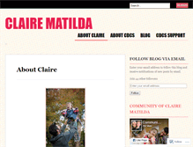 Tablet Screenshot of clairematilda.wordpress.com