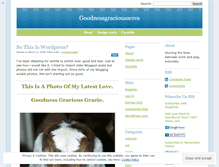 Tablet Screenshot of goodnessgraciousacres.wordpress.com