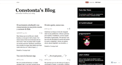 Desktop Screenshot of constonta.wordpress.com