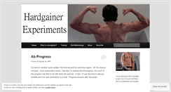 Desktop Screenshot of hardgainerexperiments.wordpress.com