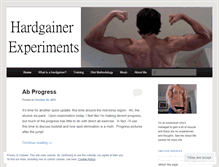 Tablet Screenshot of hardgainerexperiments.wordpress.com