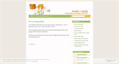 Desktop Screenshot of healthsanity.wordpress.com