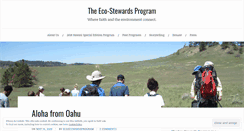 Desktop Screenshot of ecostewardsprogram.wordpress.com