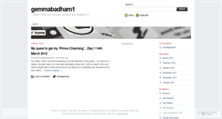 Desktop Screenshot of gemmabadham1.wordpress.com