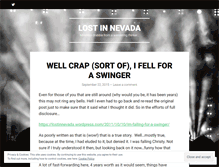 Tablet Screenshot of lostinnevada.wordpress.com