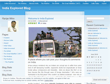 Tablet Screenshot of indiaexplored.wordpress.com