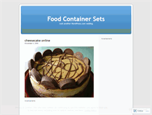 Tablet Screenshot of foodcontainersets.wordpress.com