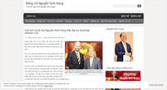 Desktop Screenshot of nguyensinhhung.wordpress.com