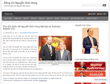 Tablet Screenshot of nguyensinhhung.wordpress.com