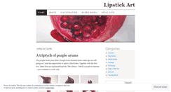 Desktop Screenshot of lipstickart.wordpress.com