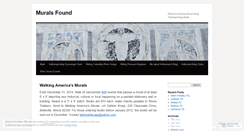 Desktop Screenshot of muralsfound.wordpress.com