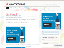 Tablet Screenshot of mjoan.wordpress.com