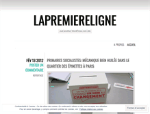 Tablet Screenshot of lapremiereligne.wordpress.com