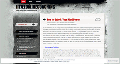 Desktop Screenshot of iitjeeonlinecoaching.wordpress.com