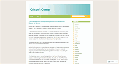 Desktop Screenshot of criscoscorner.wordpress.com