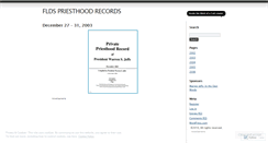 Desktop Screenshot of fldsrecord.wordpress.com