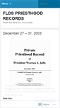 Mobile Screenshot of fldsrecord.wordpress.com
