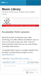 Mobile Screenshot of musiclearninglibrary.wordpress.com