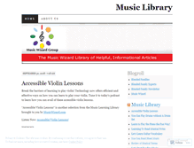 Tablet Screenshot of musiclearninglibrary.wordpress.com