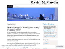 Tablet Screenshot of missionmultimedia.wordpress.com