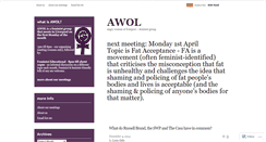 Desktop Screenshot of angrywomen.wordpress.com
