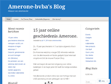 Tablet Screenshot of ameronebvba.wordpress.com