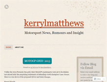 Tablet Screenshot of kerrylmatthews.wordpress.com