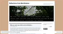 Desktop Screenshot of ourbeitshalom.wordpress.com