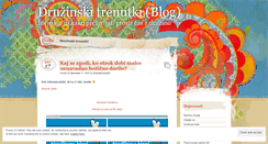 Desktop Screenshot of druzinskitrenutki.wordpress.com