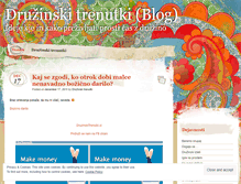 Tablet Screenshot of druzinskitrenutki.wordpress.com