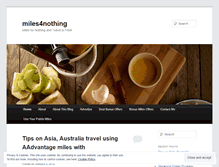 Tablet Screenshot of miles4nothing.wordpress.com