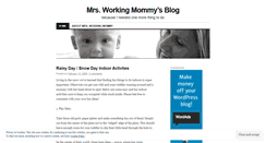 Desktop Screenshot of mrsworkingmommy.wordpress.com