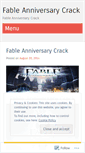 Mobile Screenshot of fableanniversarycrack.wordpress.com