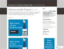 Tablet Screenshot of continuumcolocation.wordpress.com
