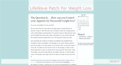 Desktop Screenshot of lifewave.wordpress.com