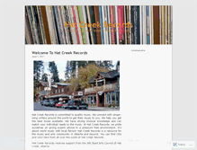 Tablet Screenshot of hatcreekrecords.wordpress.com