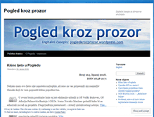 Tablet Screenshot of pogledkrozprozor.wordpress.com