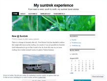 Tablet Screenshot of mysuntrek.wordpress.com