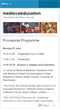 Mobile Screenshot of medievaleducation.wordpress.com