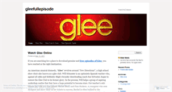 Desktop Screenshot of gleefullepisode.wordpress.com