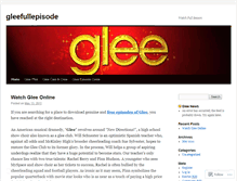 Tablet Screenshot of gleefullepisode.wordpress.com