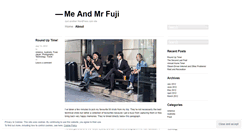 Desktop Screenshot of meandmrfuji.wordpress.com